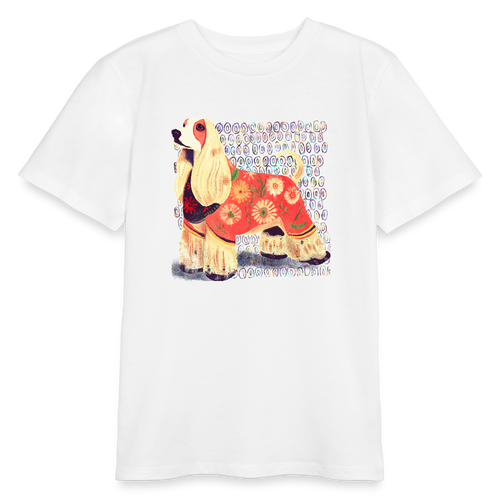 Stanley/Stella Bio Teenager T-Shirt - “Dog Figurine” - Weiß