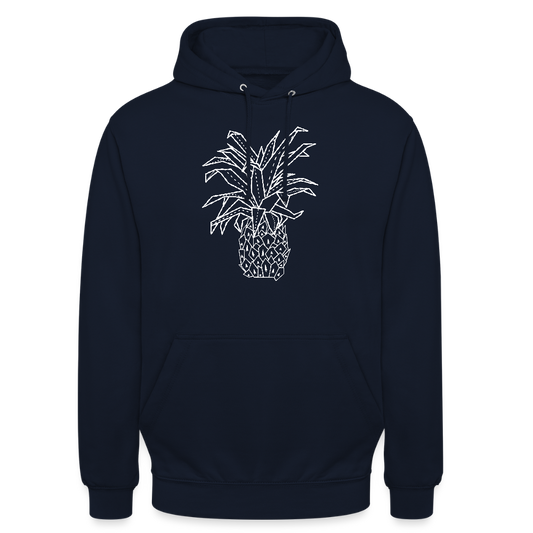 Unisex Hoodie "Grafische Ananas" - Navy