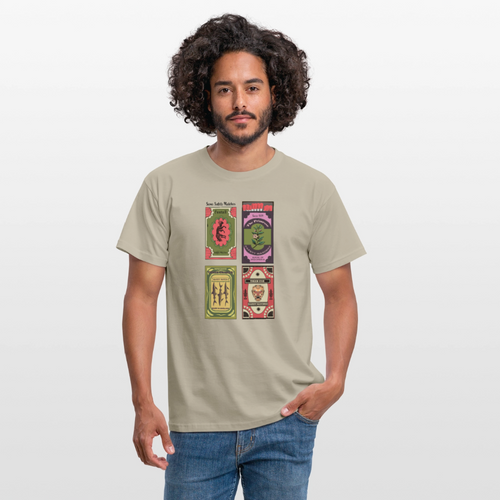 Männer T-Shirt - "Safety Matches" - Sandbeige