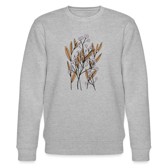 Männer Bio-Sweatshirt "Hygge Herbstgras" - Grau meliert
