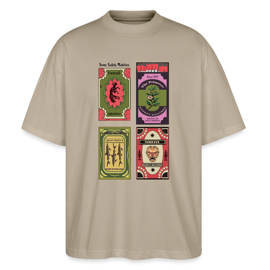 Stanley/Stella Oversized Unisex Bio T-Shirt - "Safety Matches" - Steingrau