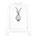 Frauen Premium Pullover "Doodle Zwiebel" - Weiß