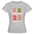 Frauen T-Shirt - “Cookie Collection” - Grau meliert