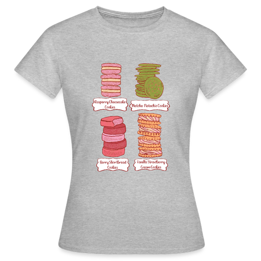 Frauen T-Shirt - “Cookie Collection” - Grau meliert