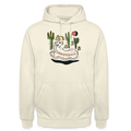 Unisex Hoodie - “Folkart Jaguar” - Vanille-Milchshake