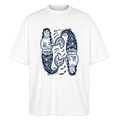 Stanley/Stella Oversized Unisex Bio T-Shirt Blaster - “Mermaid Blues” - Weiß