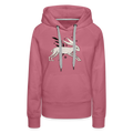 Frauen Premium Hoodie  "Winterhase" - Malve
