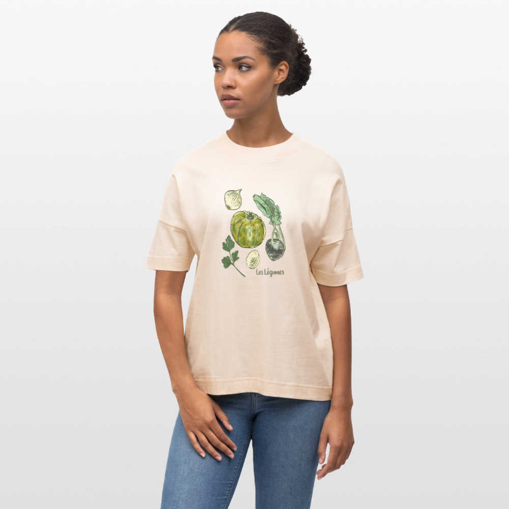 Stanley/Stella Oversized Unisex Bio T-Shirt Blaster - “Gemüse Collection Print” - Naturweiß