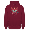Unisex Hoodie "Nachtfuchs" - Bordeaux