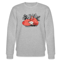 Männer Bio-Sweatshirt von Stanley & Stella - "Ruhender Fuchs" - Grau meliert
