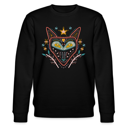 Männer Bio-Sweatshirt "Nachtfuchs" - Schwarz