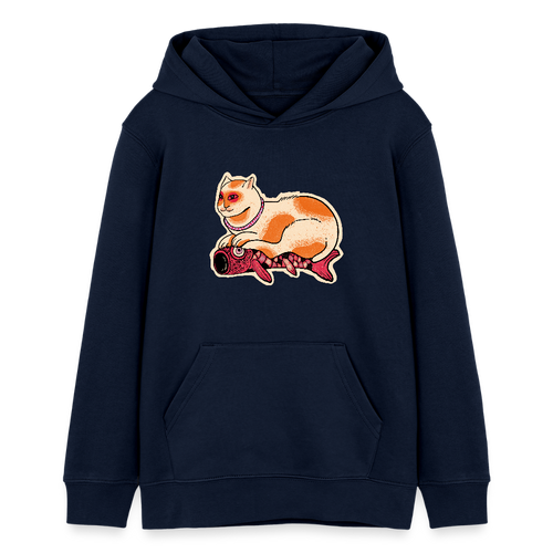 Stanley/Stella Teenager Bio-Hoodie - “Katze & Koinobori” - Navy