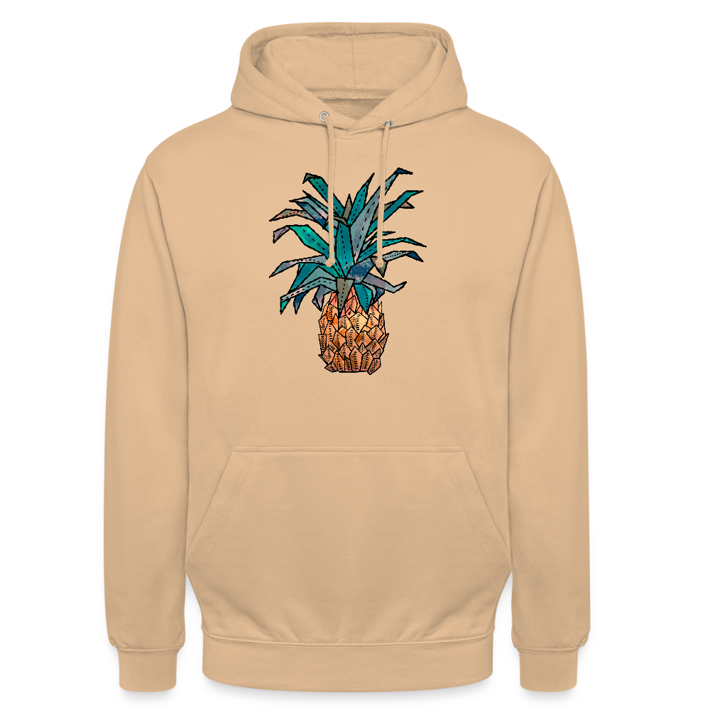 Unisex Hoodie "Ananas Bronze" - Pfirsich