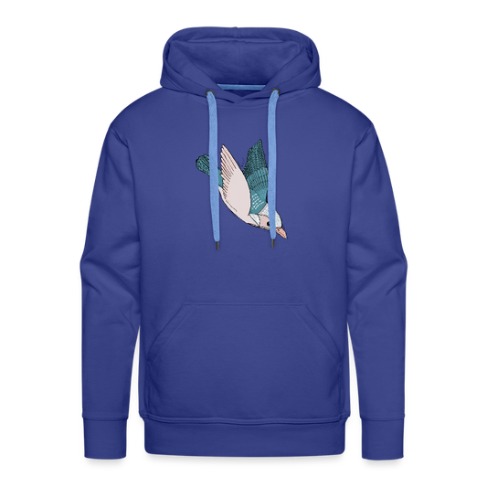 Men’s Premium Hoodie - "Vogel im Sturzflug" - Königsblau