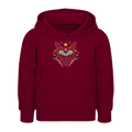 Kinder Hoodie "Nachtfuchs" - Bordeaux