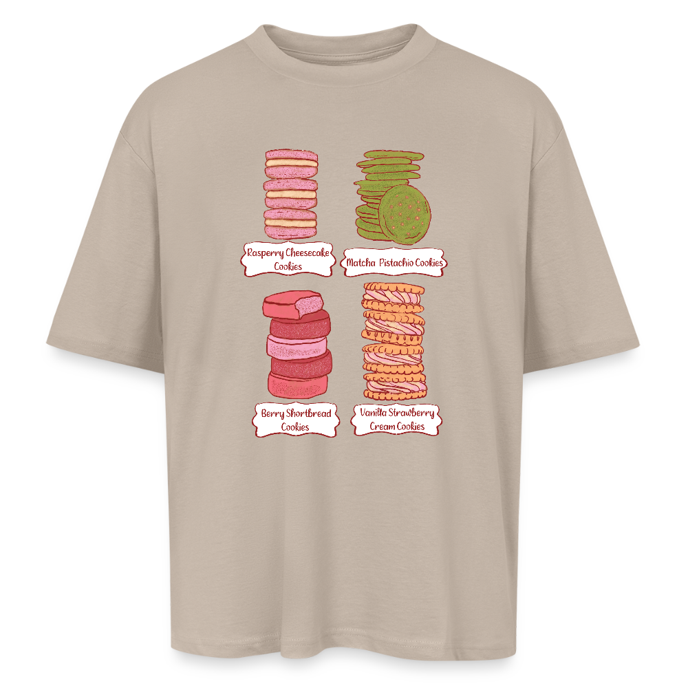 Oversized Unisex T-Shirt - “Cookie Collection” - Sahara