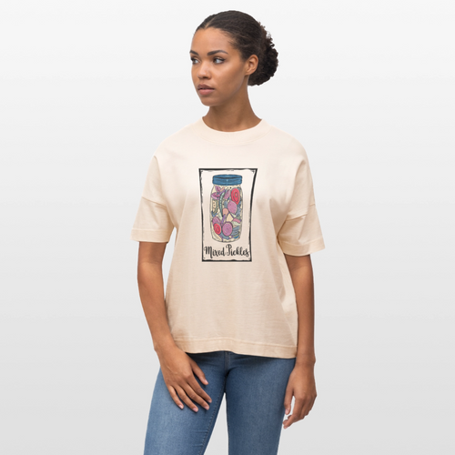 Stanley/Stella Oversized Unisex Bio T-Shirt - “Mixed Pickles” - Weißgrau