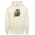 Unisex Hoodie - "Graue Eule" - Vanille-Milchshake