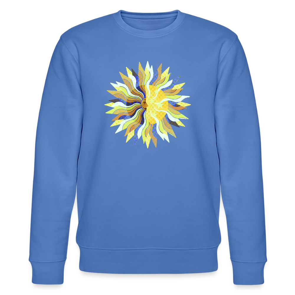 Männer Bio-Sweatshirt - "Sonne und Mond" - Blau