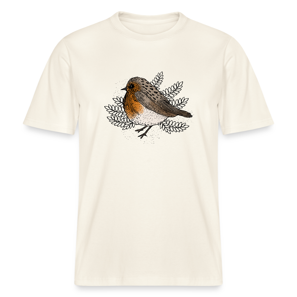 Stanley/Stella Relaxed Fit Unisex Bio-T-Shirt - "Rotkehlchen" - Naturweiß 