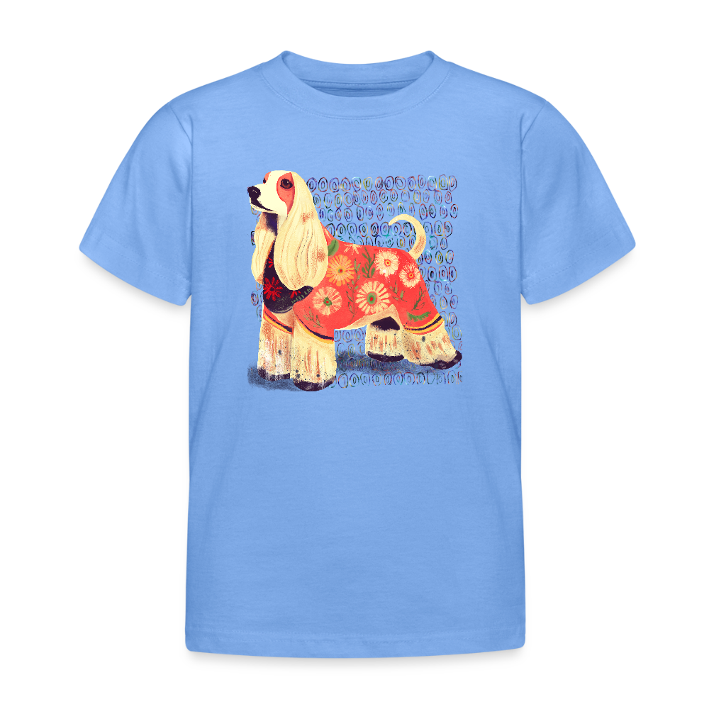 Kinder T-Shirt - “Dog Figurine” - Himmelblau