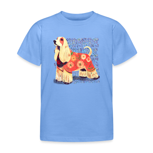 Kinder T-Shirt - “Dog Figurine” - Himmelblau