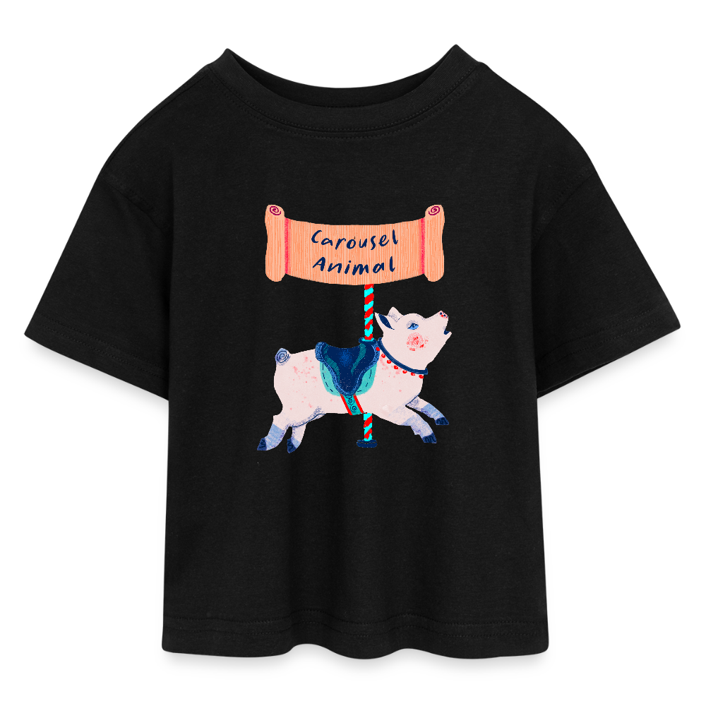 Frauen Bio Tank Top - "“Carousel Animal”" - Schwarz