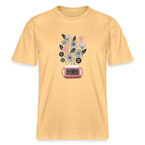 Stanley/Stella Relaxed Fit Unisex Bio-T-Shirt - “Vintage Vase” - Hellgelb
