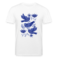 Stanley/Stella Unisex Bio-T-Shirt - “Fayence Vögel” - Weiß
