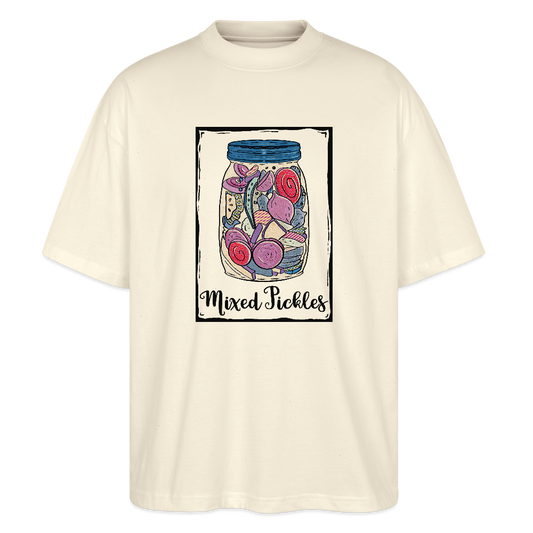 Stanley/Stella Oversized Unisex Bio T-Shirt - “Mixed Pickles” - Weißgrau