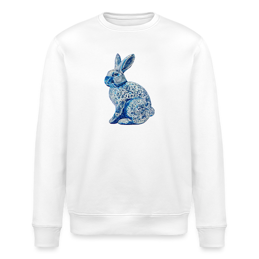 Stanley/Stella Unisex Bio-Sweatshirt - “Hase Delfter Blau” - Weiß