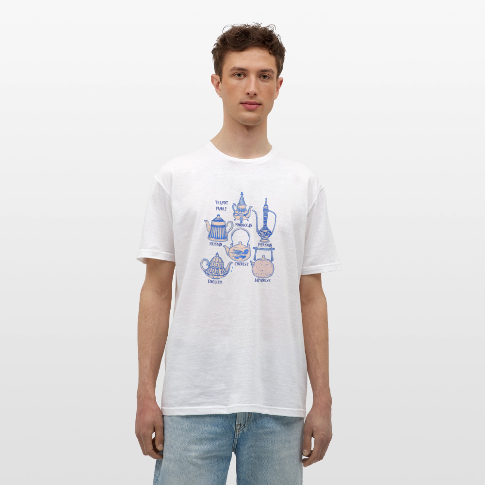Männer T-Shirt - “So Many Teapots” - Weiß