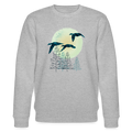 Männer Bio-Sweatshirt "Zugvögel" - Grau meliert