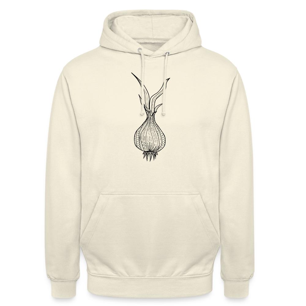 Unisex Hoodie "Doodle Zwiebel" - Vanille-Milchshake