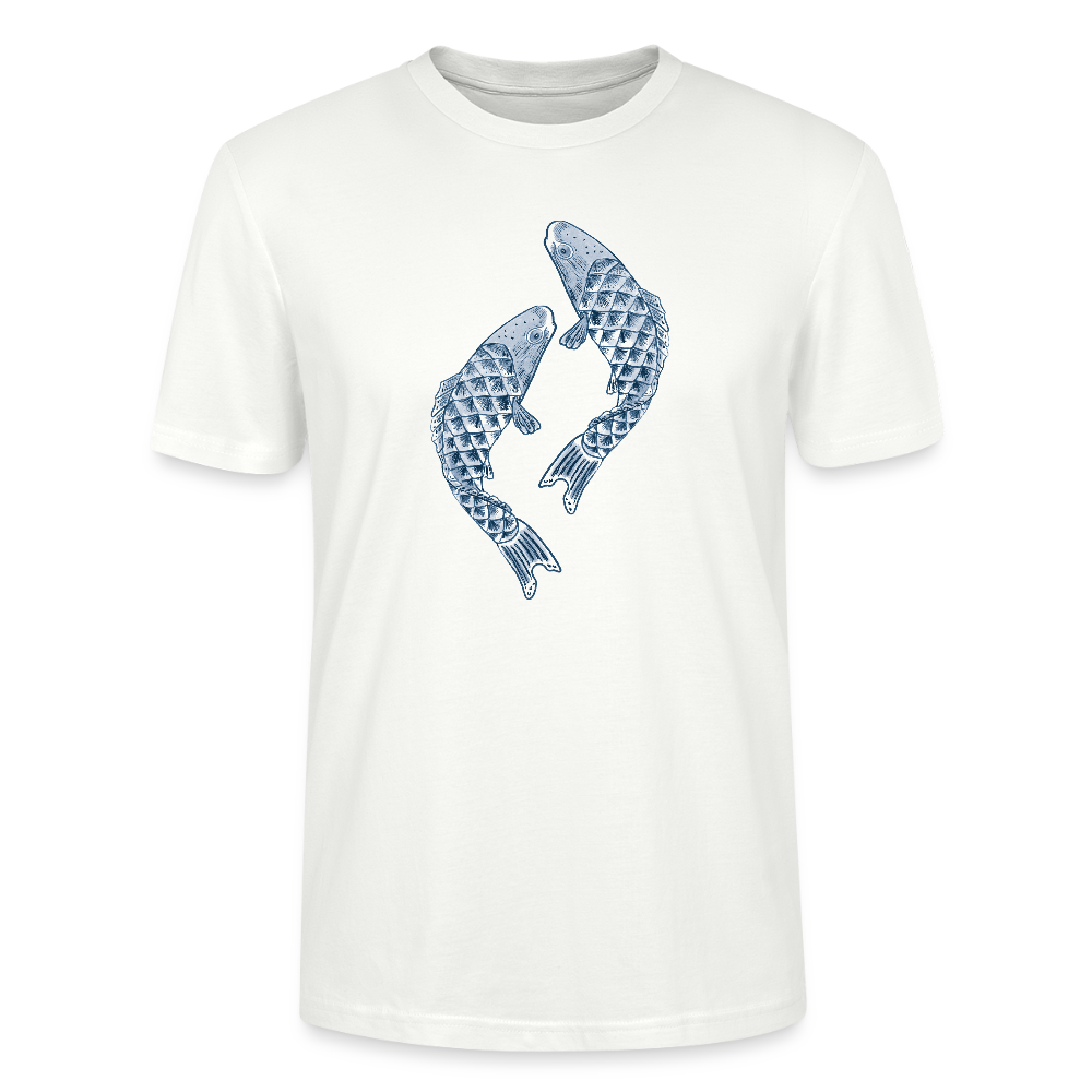 Stanley/Stella Unisex T-Shirt - “Blaue Kois” - Weiß