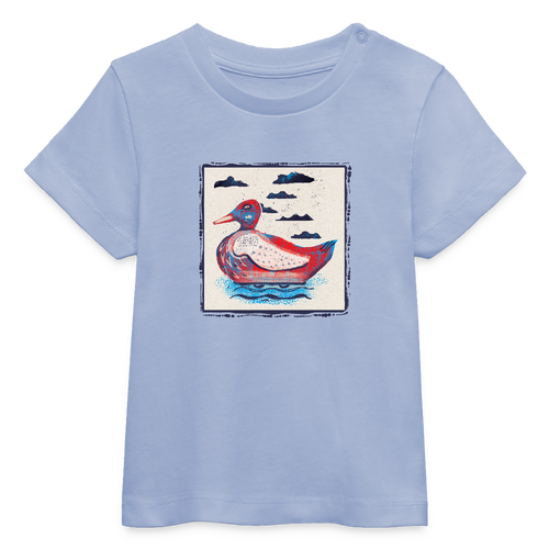 Stanley/Stella Baby Bio-T-Shirt - “Blaurote Ente” - Sky