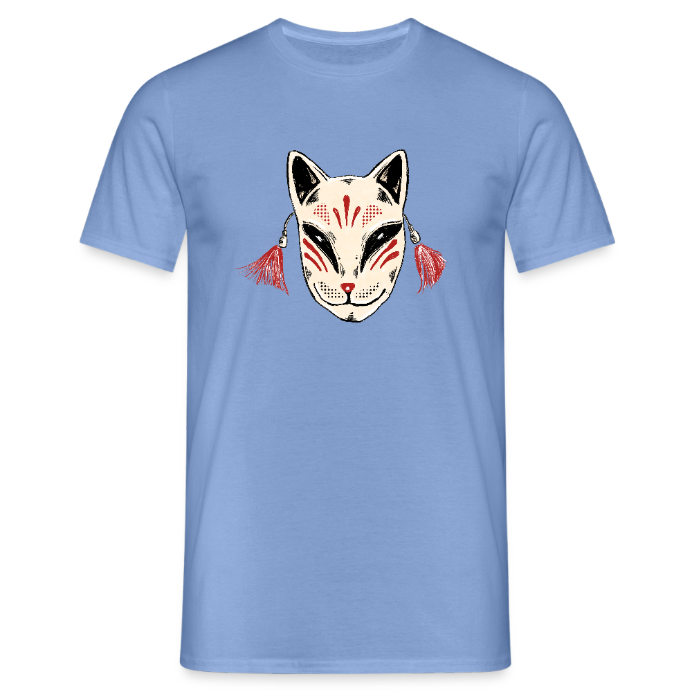 Männer T-Shirt - “Japanische Maske” - carolina blue