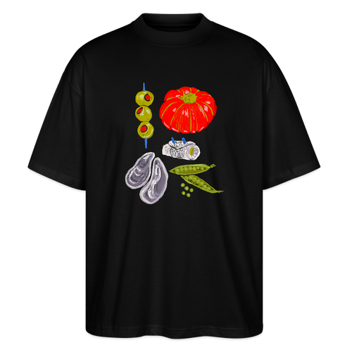Stanley/Stella Oversized Unisex Bio T-Shirt - “Bon Appétit” - Schwarz