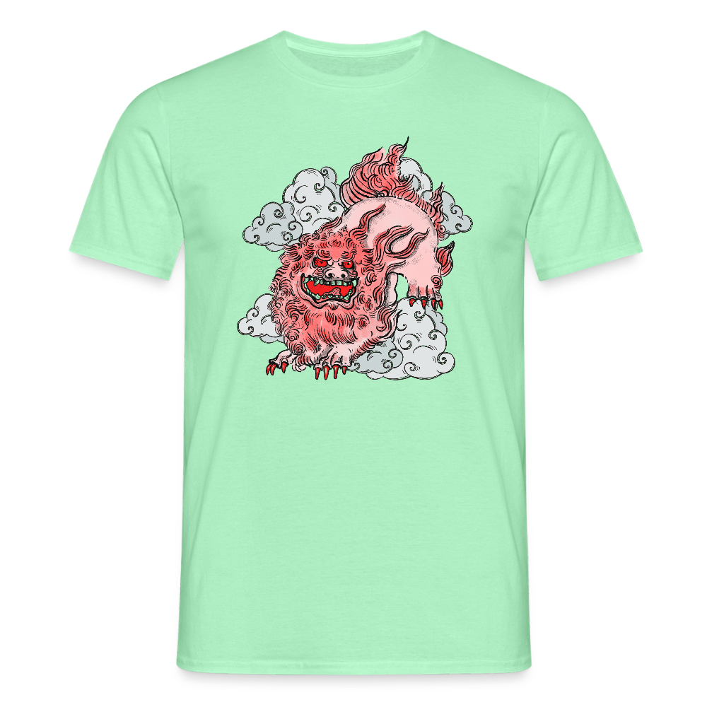 Männer T-Shirt - “Fu Dog” - Mintgrün