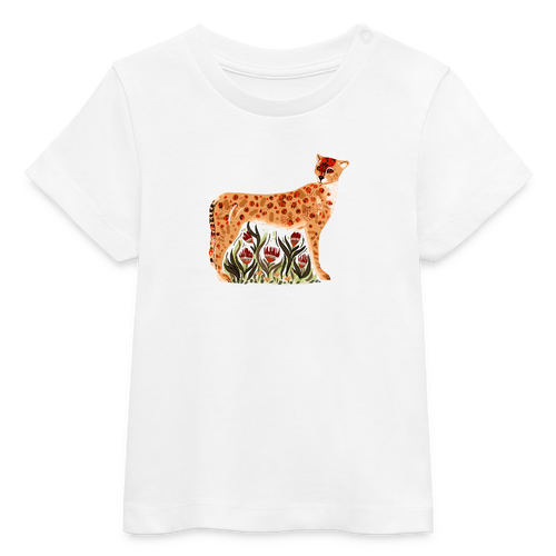 Stanley/Stella Baby Bio-T-Shirt - “Choose your Cheetah” - Weiß