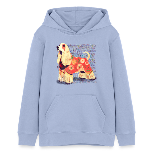 Stanley/Stella Teenager Bio-Hoodie - “Dog Figurine” - Sky