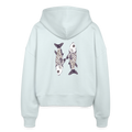 Stanley/Stella Boxy Frauen Bio Zip Hoodie -“Zwei Sardinen” - Eisblau