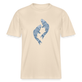 Stanley/Stella Relaxed Fit Unisex Bio-T-Shirt - “Blaue Kois” - Weißgrau