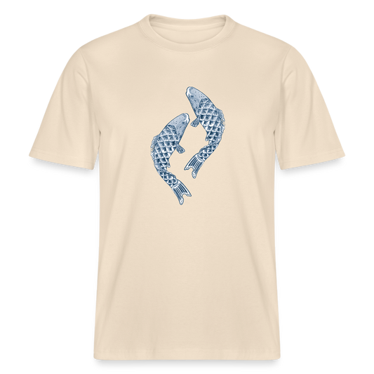 Stanley/Stella Relaxed Fit Unisex Bio-T-Shirt - “Blaue Kois” - Weißgrau