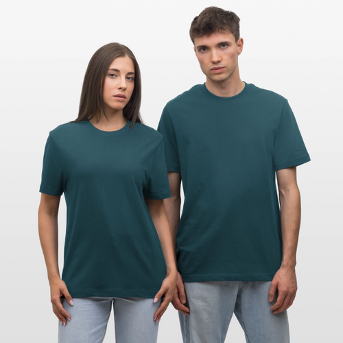 Stanley/Stella Relaxed Fit Unisex Bio-T-Shirt - "Bunte Maske" - Dunkles Petrol