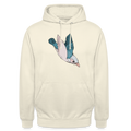 Unisex Hoodie "Vogel im Sturzflug" - Vanille-Milchshake