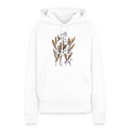 Frauen Premium Hoodie - "Hygge Herbstgras" - Weiß