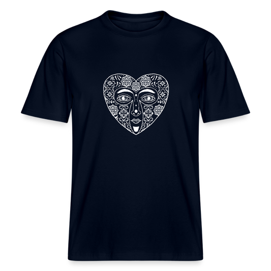 Stanley/Stella Unisex Bio-T-Shirt - “Azulejo Herz” - Navy