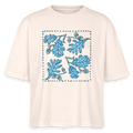 Women’s Boxy Organic T-Shirt - “Eichenblatt” - Weißgrau