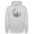 Unisex Hoodie - Happy in Japan - Hellgrau meliert